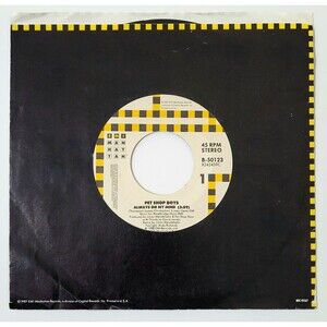 Pet Shop Boys Always On My Mind / Do I Have To 45 RPM EMI Manhattan VG+ Rock '88